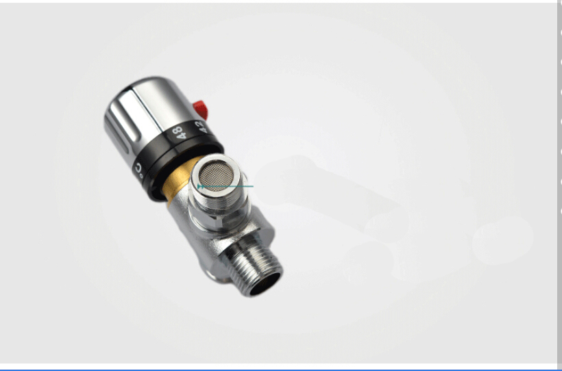 Wholesale And Retail Promotion NEW Modern Chrome Brass Thermostatic Temperature Control Valve No Scalding G1/2"