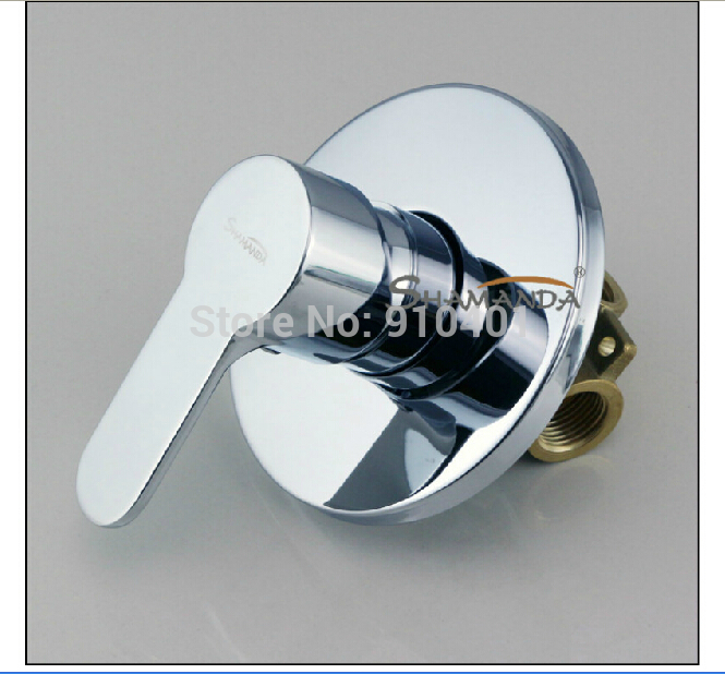 Wholesale And Retail Promotion Round Style 1 Way Shower Faucet Control Valve Single Handle Round Plate Mixer