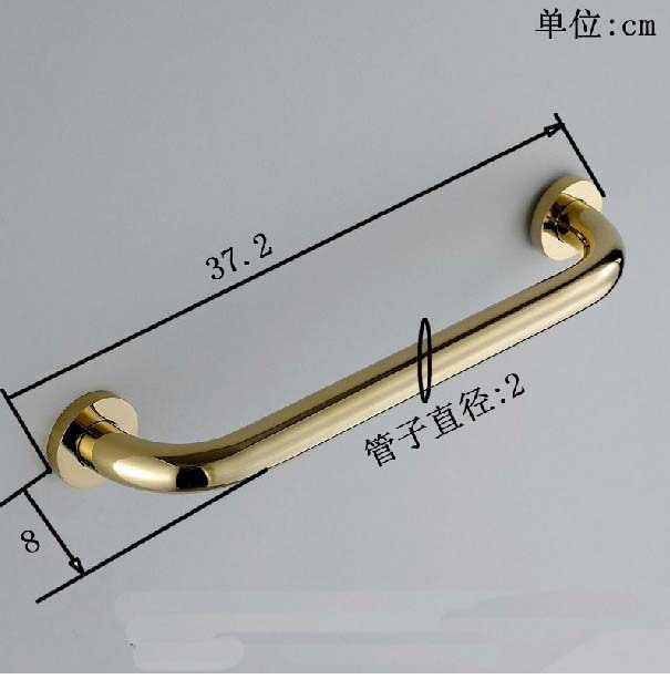 Wholesale And Retail Promotion Solid 6Brass Bathroom Safety Grab Bar Wall Mounted Non Slip Holder
