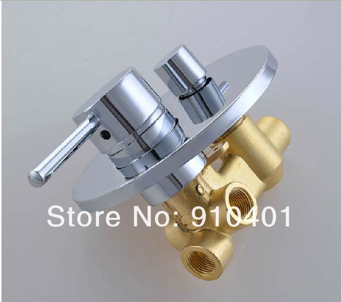 Wholesale And Retail Promotion Solid Brass Chrome In Wall Mixer Control Valve for Shower Faucet With Diverter