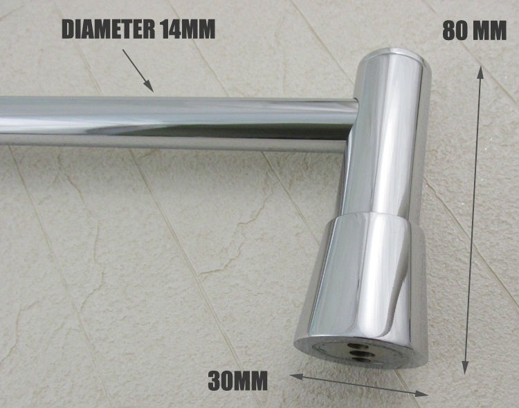 Chinese LICHEN Factory Modern Chrome plating Copper Brass Single Towel Bars Racks Bathroom Accessories Bath Fixtures L9308