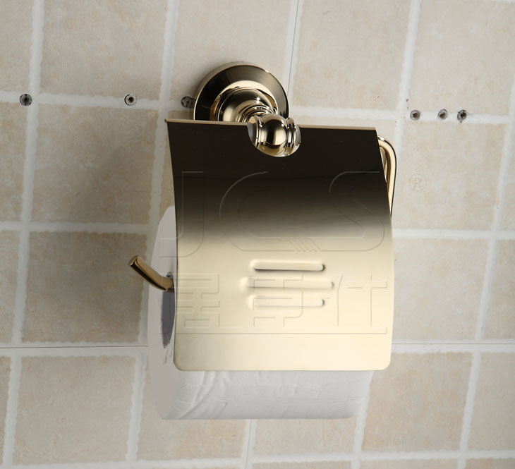 Copper metal towel rack toilet paper holder toilet paper holder paper holder toilet paper roll holder