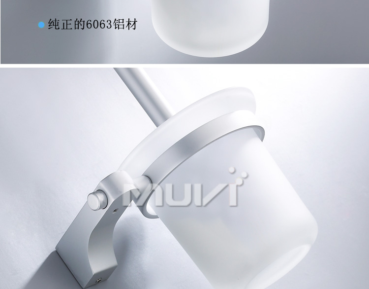 fashion toilet brush holder toilet brush aluminum toilet brush cup Bathrom Accessories