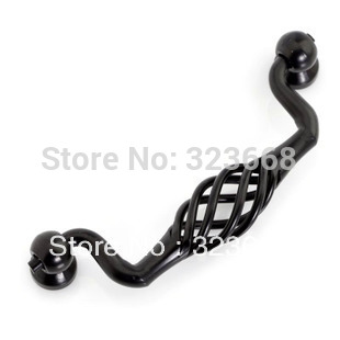 Northern Europe style classical furniture handle matte black iron pull latest fashion type cupboard handle Free shipping