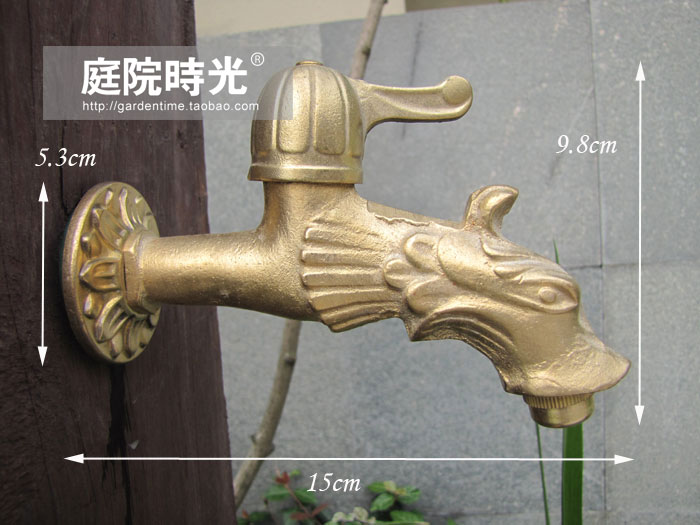 Brass Copper animal faucet tap pool tap bronze  garden tap garden hardware garden bibcocks
