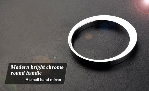 Mirror surface Bright chrome Solid Zinc alloy Knob Modern Simple Round Furniture handle drawer/closet pull Free shipping