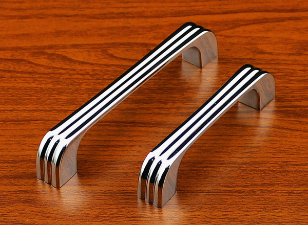New Modern Simple long style Mirrow suface Furniture knobs drawer/closets/cabinet pulls Free shipping