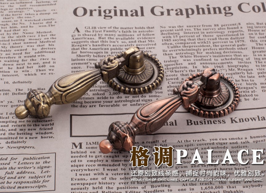 Chinese style restoring ancient ways of ambry chest pendant zinc alloy door handle  drawer handle