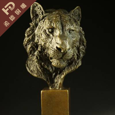 Gift copper crafts home furnishings animal head portrait sculpture dw-006