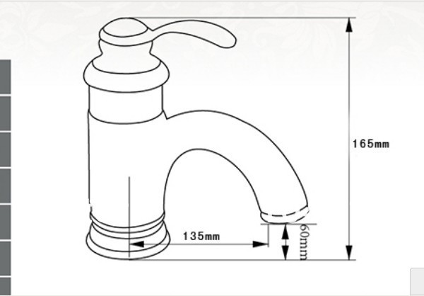 Wholesale And Retail Promotion  Brushed Nickel Deck Mounted Bathroom Basin Faucet Single Lever Sink Mixer Tap