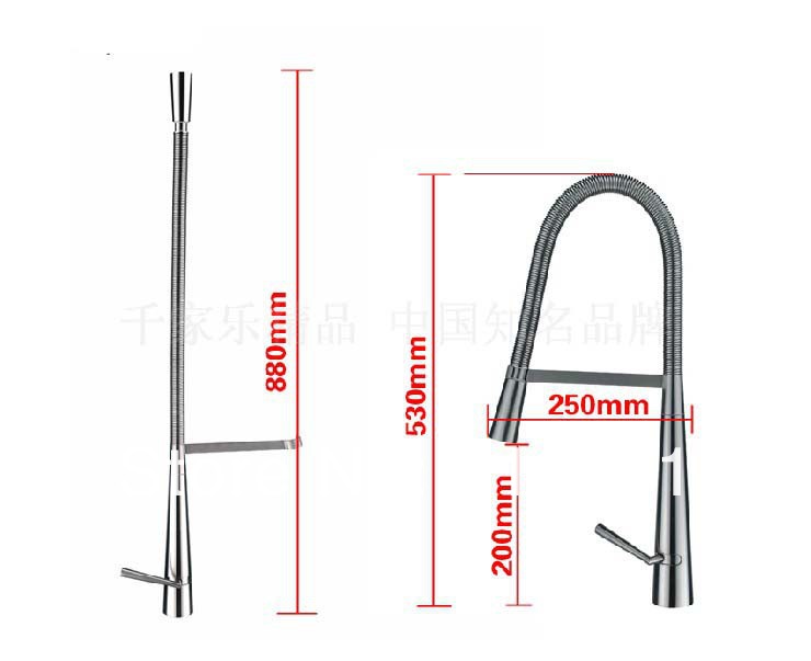 Wholesale And Retail Promotion Deck Mounted Brushed Nickel Kitchen Faucet Single Handle Swivel Spout Mixer Tap