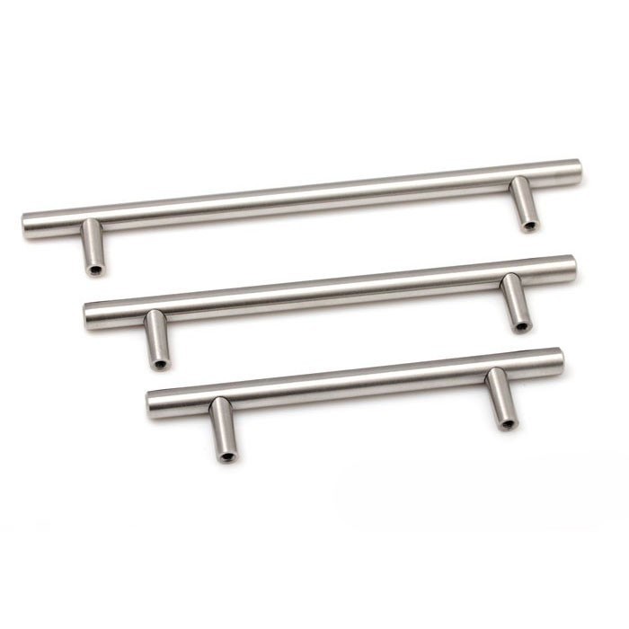 Solid Stainless Steel Cabinet Handle Durable Cupboard Pull Kitchen Handles Bars Furniture Pulls 160mm Hole Spacing