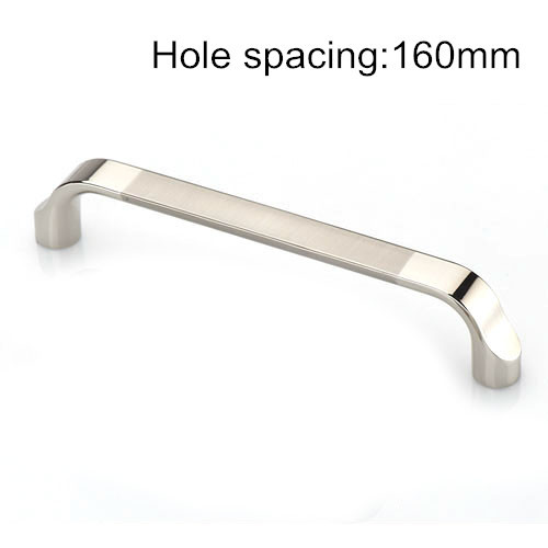 Chrome Finish Cabinet Handles Cupboard Pulls Bar Kitchen Handles Drawer Pull Furniture Handles 128mm Hole Spacing