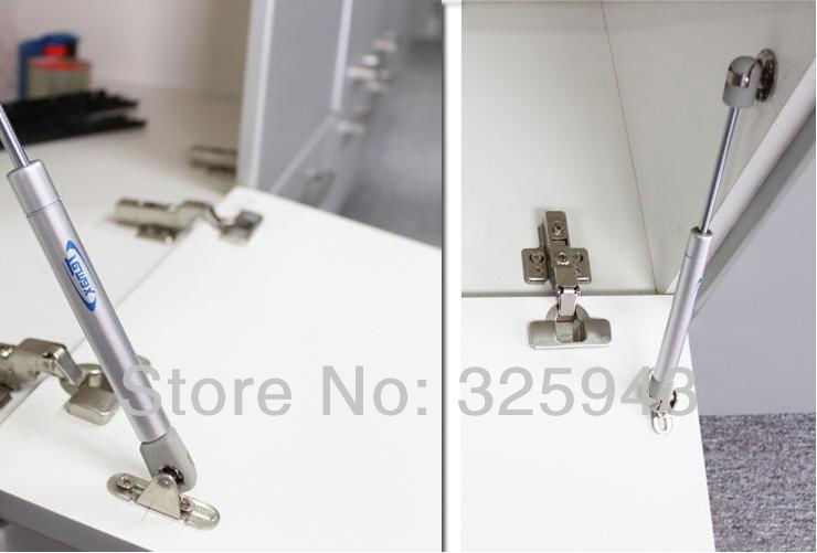 2PCS Hydraulic Gas Support Kitchen Cabinets Door Opener Spring Brass Cover Down Cupboard Damper