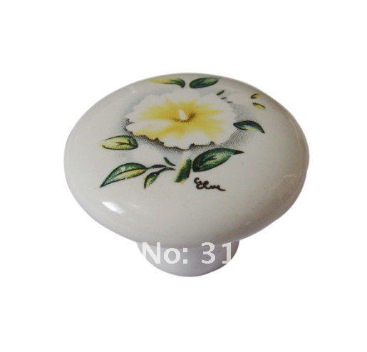 Classic cabinet wardrobe drawer ceramic knobs handles 50pc per lot  Wholesale & retail Shipping discount