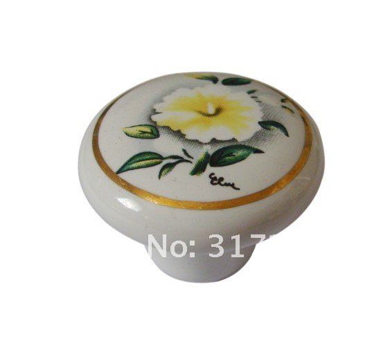 Classic cabinet wardrobe drawer ceramic knobs handles 50pc per lot  Wholesale & retail Shipping discount