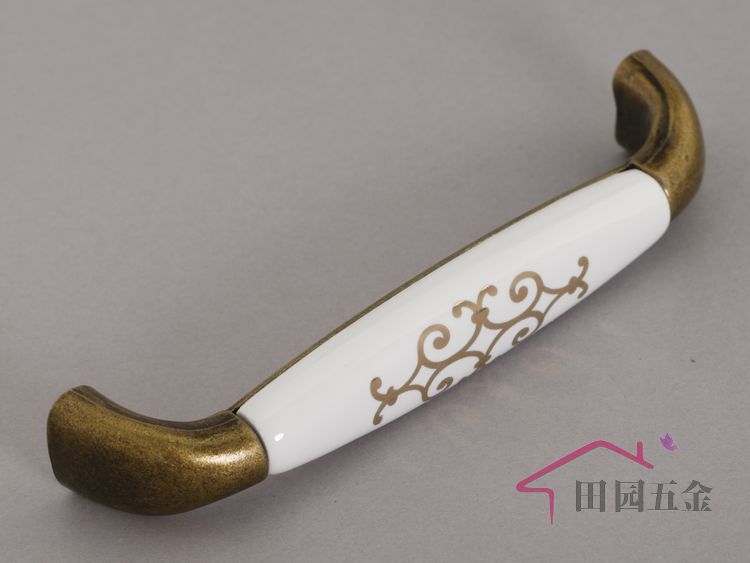 128mm European style GOLD furniture handle / cabinet pull  / Antique bronze handle/  drawer pull