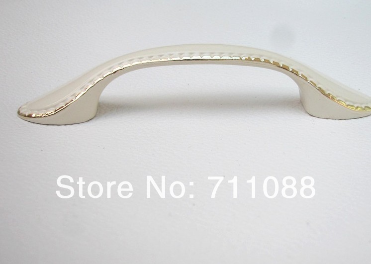 double hole 128mm clothes cabinet  ivory gold European sinple  modern knob Kitchen Cabinet  Drawer Furniture Handle