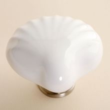 Modern Romatic fan-shaped ceramic furniture handle High grade shoes cabinet knob Simple Fashion pulls