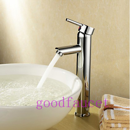 !100% brass single handle bathroom sink faucet.Hot and Cool Basin Mixer tap.Deck Mounted chrome finish faucet