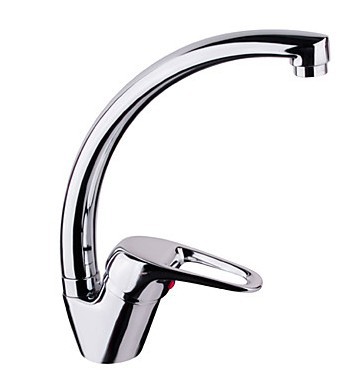 Brand NEW chrome finish brass kitchen faucet vessel hot & cold water mixer tap modern style