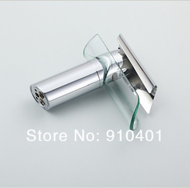 Contemporary Promotion Polished Chrome Brass Waterfall Bathroom Basin Faucet Waterfall Sink Mixer Tap