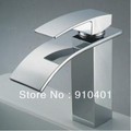 Factory direct sell!Contemporary single hole sing handle bathroom basin mixer waterfall chrome finish faucet hot&cold tap