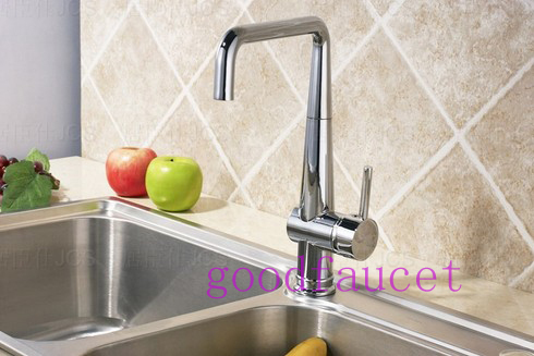 Retail - Luxury swivel sprayer Kitchen Faucet, Hot and cold Mixer,  Deck Mounted single handle chrome tap