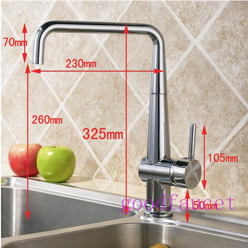 Retail - Luxury swivel sprayer Kitchen Faucet, Hot and cold Mixer,  Deck Mounted single handle chrome tap