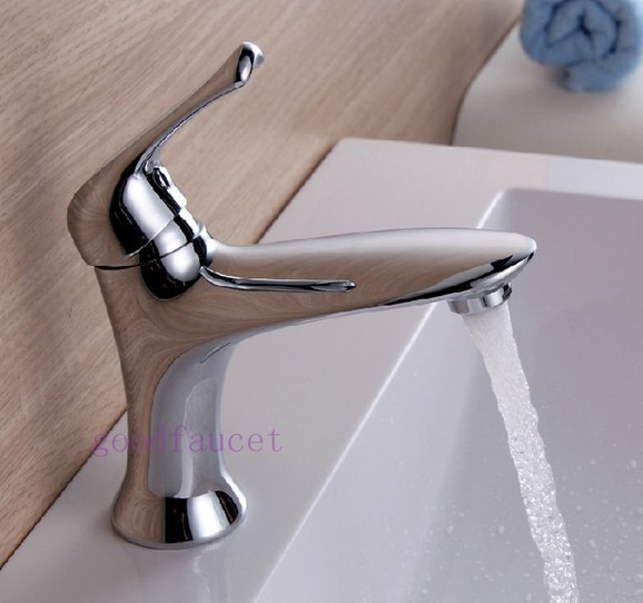 Wholesale And Retail Promotion Bathroom Chrome Brass Single Handle Vanity Sink Mixer Tap Undercounter Faucet