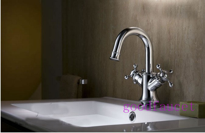Wholesale And Retail Promotion Brand New Bathroom Basin Faucet Kitchen Sink Mixer Tap Swivel Spout 2 Handles