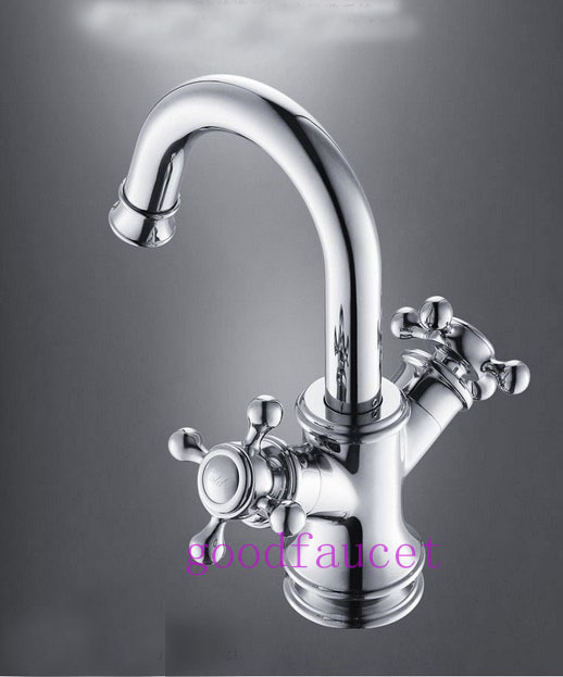 Wholesale And Retail Promotion Brand New Bathroom Basin Faucet Kitchen Sink Mixer Tap Swivel Spout 2 Handles