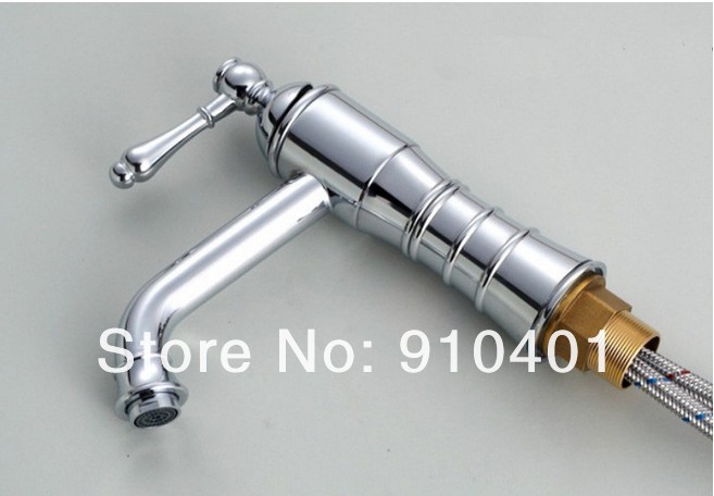 Wholesale And Retail Promotion Brass European Style Chrome Brass Basin Faucet Vessel Mixer Tap Single Lever