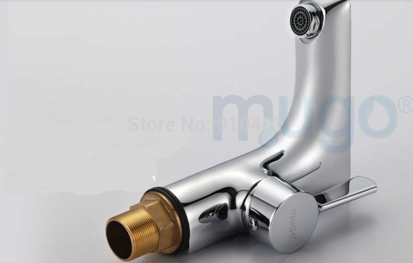 Wholesale And Retail Promotion Chrome Brass Display Temperature Faucet Hot Cold Water Basin Faucet Mixer Tap
