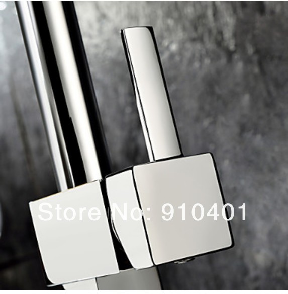 Wholesale And Retail Promotion Chrome Brass Spring Kitchen Bar Sink Faucet Dual Sprayer Mixer Tap Swivel Spout