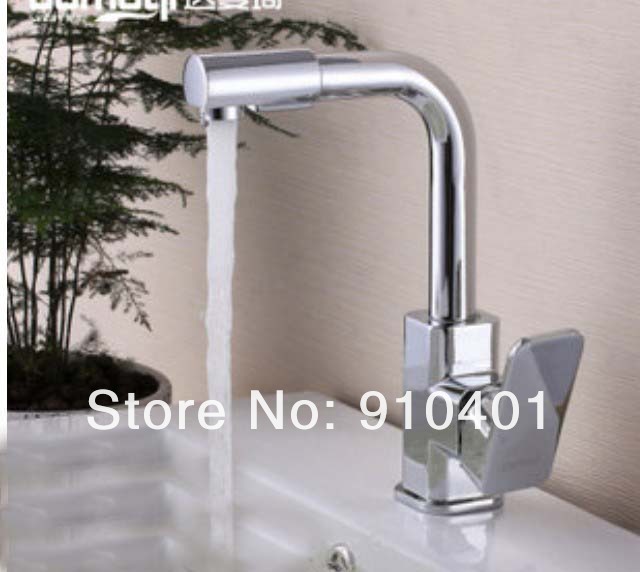 Wholesale And Retail Promotion Chrome Finish Solid Brass Bathroom Basin Faucet Swivel Spout Vanity Sink Mixer