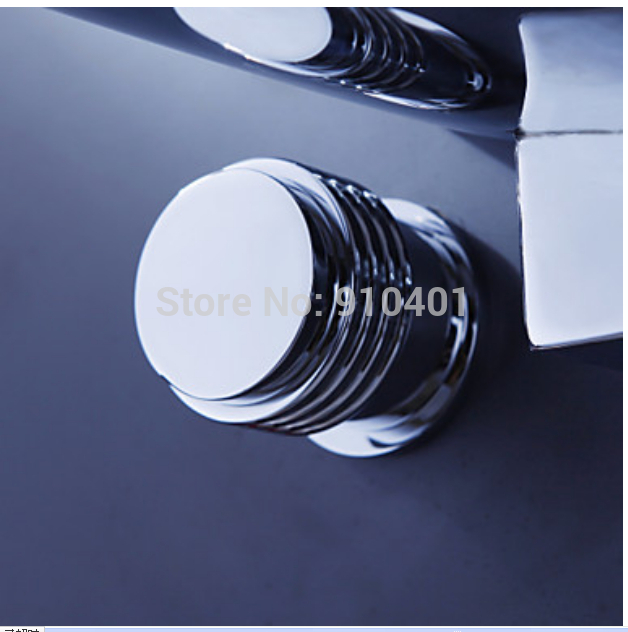 Wholesale And Retail Promotion Chrome Wall Mounted Bathroom Waterfall Basin Faucet Dual Handles Sink Mixer Tap