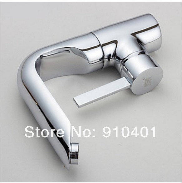 Wholesale And Retail Promotion Classic Brass Single Lever Basin Faucet Tap Basin Sink Mixer Tap Chrome Finished