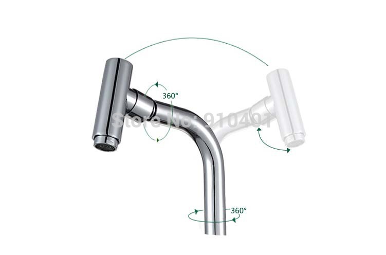 Wholesale And Retail Promotion Deck Mounted Chrome Brass 4" Bathroom Basin Faucet Single Handle Sink Mixer Tap