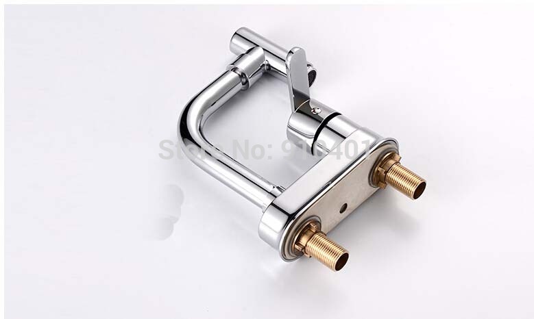 Wholesale And Retail Promotion Deck Mounted Chrome Brass 4" Bathroom Basin Faucet Single Handle Sink Mixer Tap