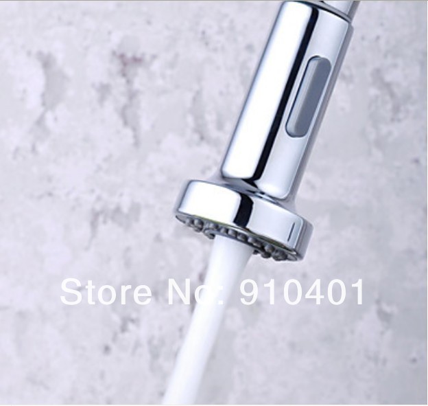 Wholesale And Retail Promotion Deck Mounted Chrome Brass Kitchen Faucet Pull Out Sprayer Vessel Sink Mixer Tap