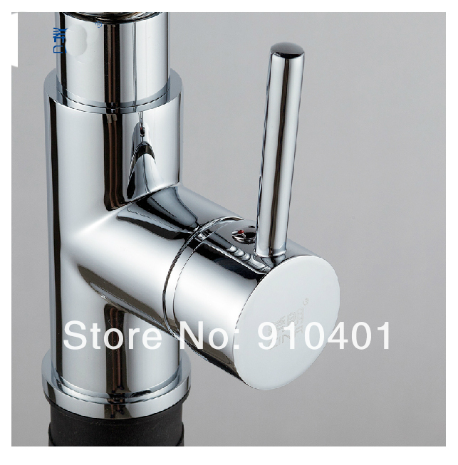 Wholesale And Retail Promotion Deck Mounted Spring Chrome Brass Kitchen Faucet Vessel Sink Mixer Tap One Handle