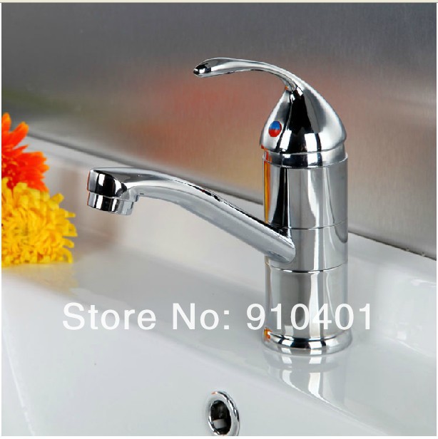 Wholesale And Retail Promotion Deck Mounted Swivel Spout Bathroom Basin Faucet Kitchen Sink Mixer Tap Chrome