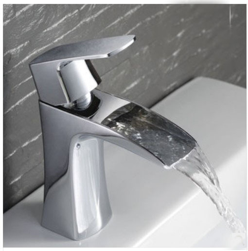Wholesale And Retail Promotion Elegant Bath Waterfall Basin Faucet Single Handle Vanity Sink Mixer Tap Chrome