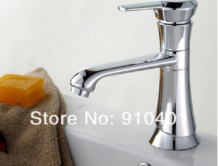 Wholesale And Retail Promotion Euro Style Chrome Brass Bathroom Basin Faucet Single Lever Vanity Sink Mixer Tap
