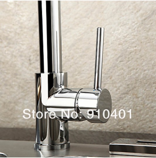 Wholesale And Retail Promotion Luxury Chrome Brass Kitchen Bar Vessel Sink Mixer Tap Swivel Spout Dual Sprayer