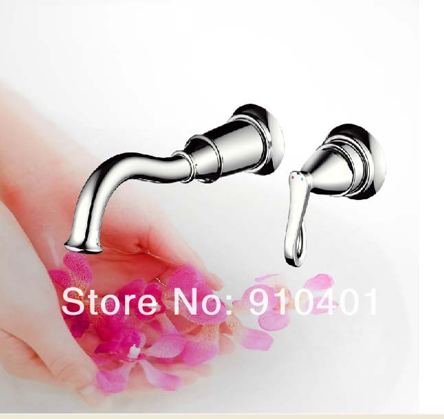 Wholesale And Retail Promotion Luxury Wall Mounted Bathroom Basin Faucet Single Handle Vanity Sink Mixer Tap