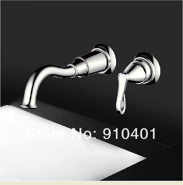 Wholesale And Retail Promotion Luxury Wall Mounted Bathroom Basin Faucet Single Handle Vanity Sink Mixer Tap