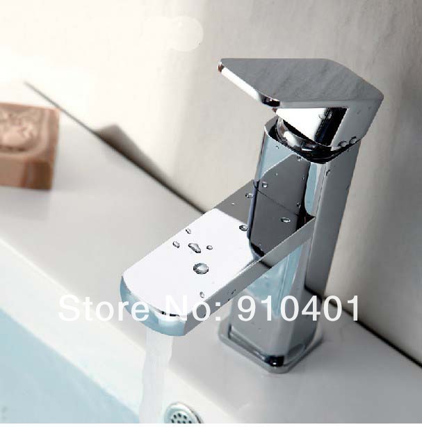 Wholesale And Retail Promotion Modern Chrome Brass Bathroom Basin Faucet Vanity Sink Mixer Tap Single Handle