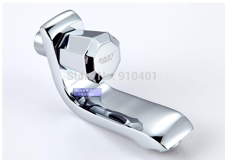 Wholesale And Retail Promotion Modern Chrome Brass Wall Mounted Bathroom Faucet Small Sink Faucet Chrome Brass